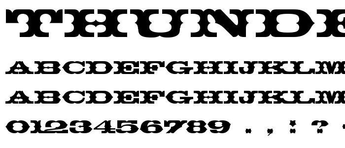 Thunderb font