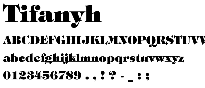 Tifanyh font