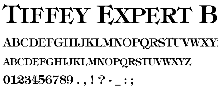 Tiffey_Expert_Bold font