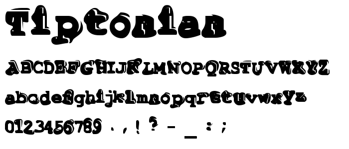 Tiptonian font