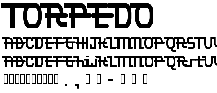 Torpedo font
