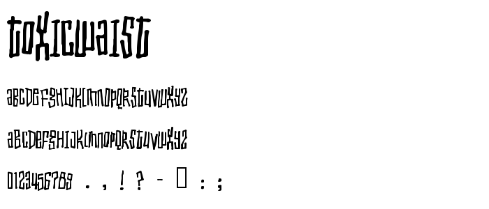 Toxicwaist font