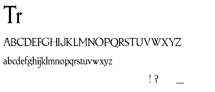 Tr font