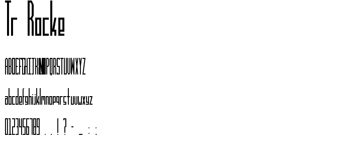 Tr_Rocke font
