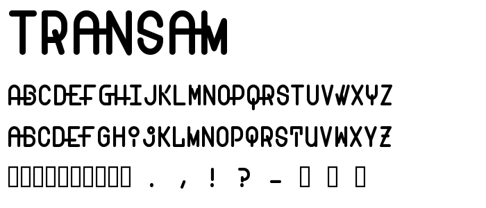 Transam font