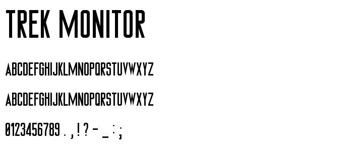 Trek_Monitor font