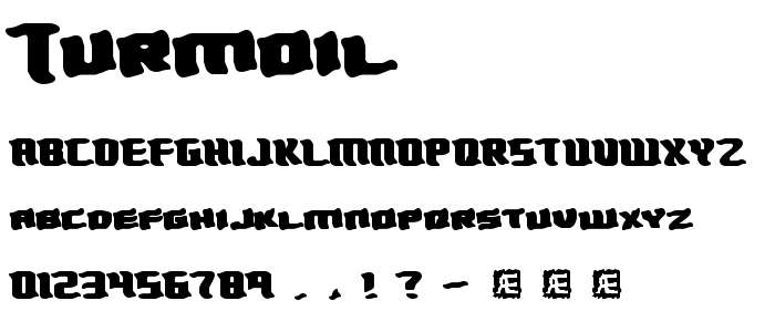 Turmoil font