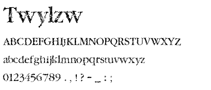 Twylzw font