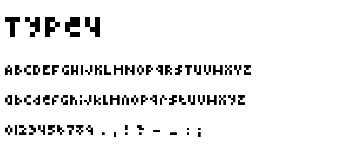 Type4 font