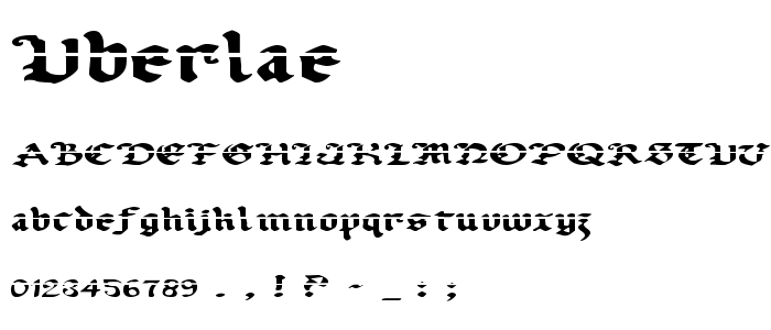 Uberlae font