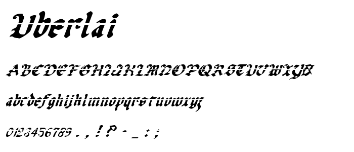 Uberlai font