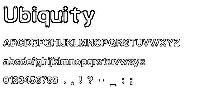 Ubiquity font