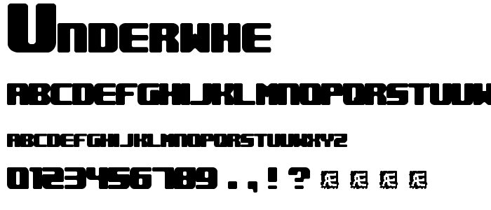 Underwhe font