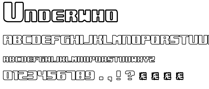 Underwho font