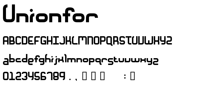 Unionfor font