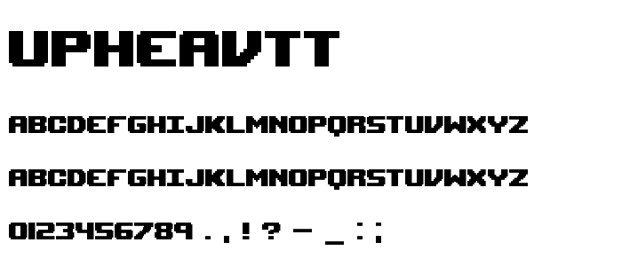 Upheavtt font