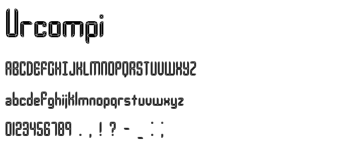 Urcompi font