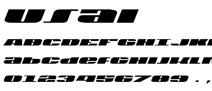 Usai font