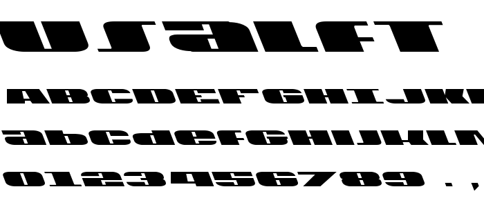 Usalft font