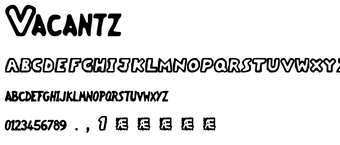 Vacantz font