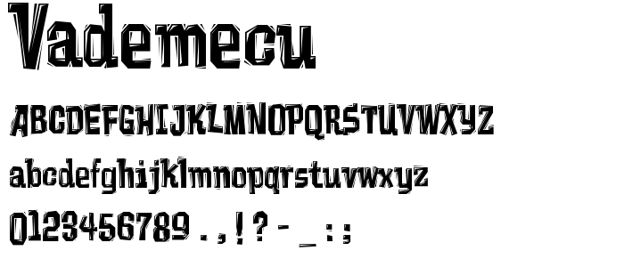 Vademecu font