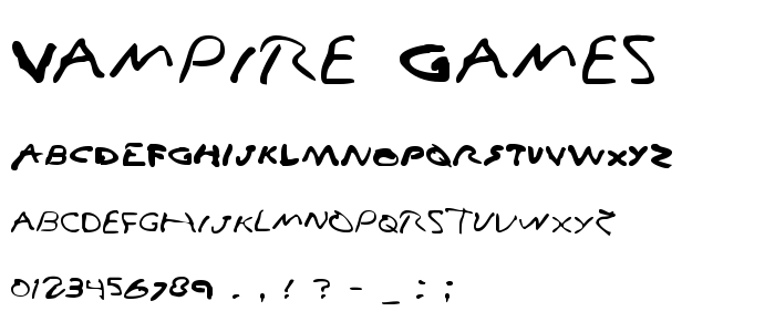 Vampire_Games font