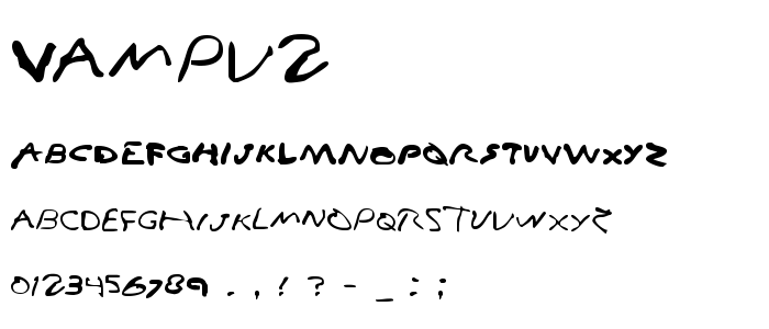 Vampv2 font