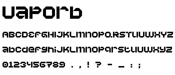 Vaporb font