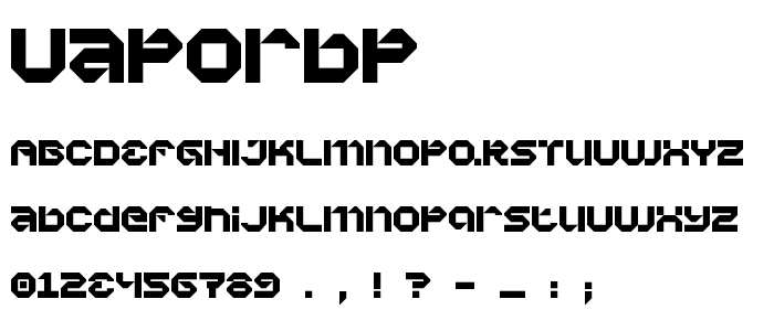 Vaporbp font