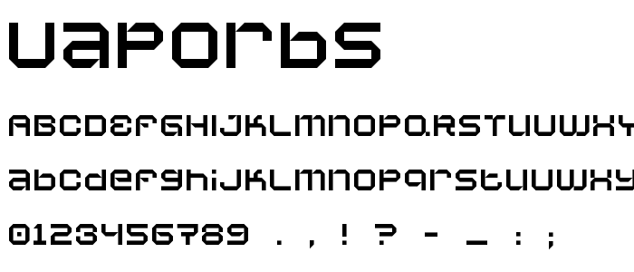 Vaporbs font