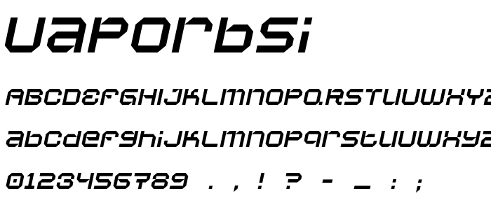 Vaporbsi font