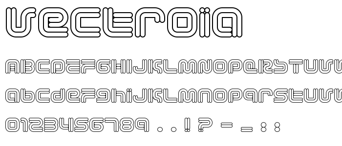 Vectroia font