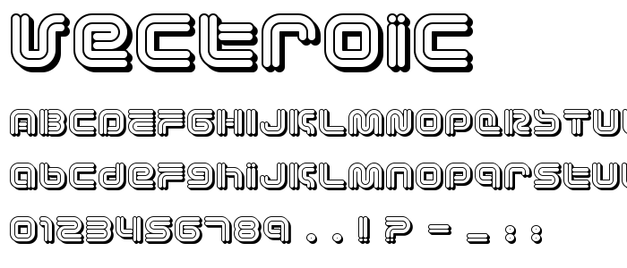 Vectroic font