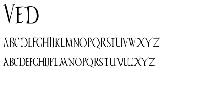 Ved font