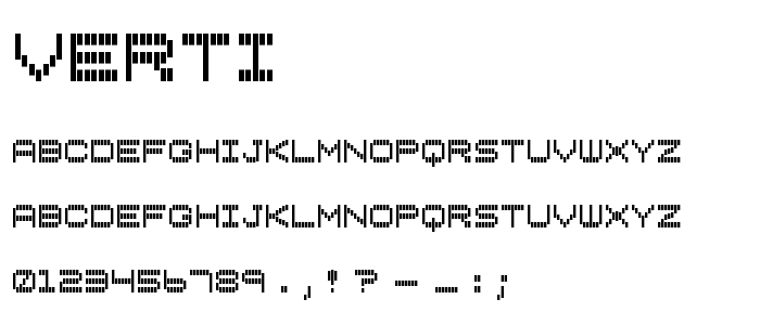 Verti font