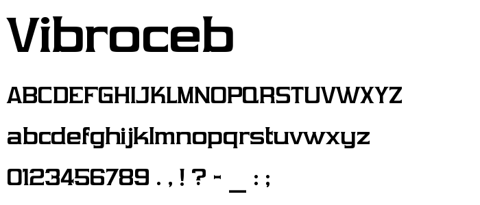 Vibroceb font