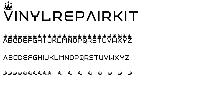 Vinylrepairkit font