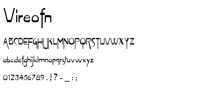 Vireofn font