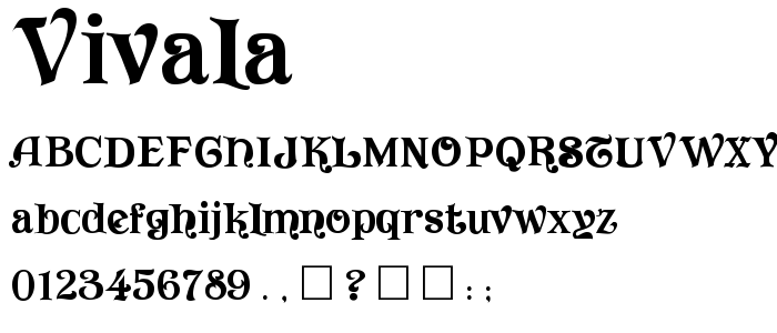 Vivala font