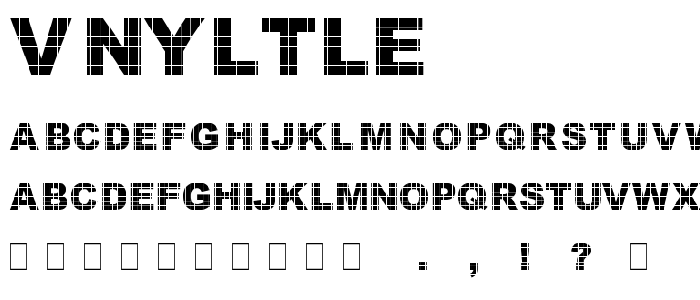 Vnyltle font