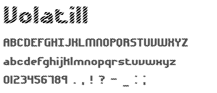 Volatil1 font