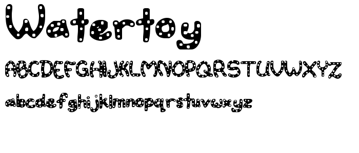 Watertoy font