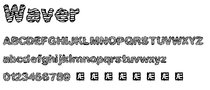 Waver font