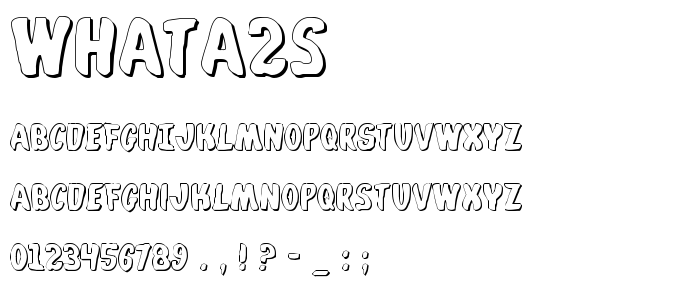 Whata2s font