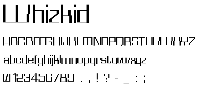 Whizkid font