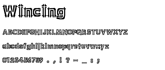 Wincing font