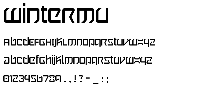 Wintermu font