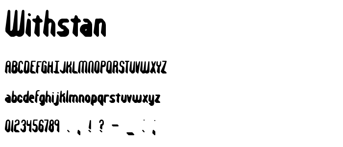 Withstan font