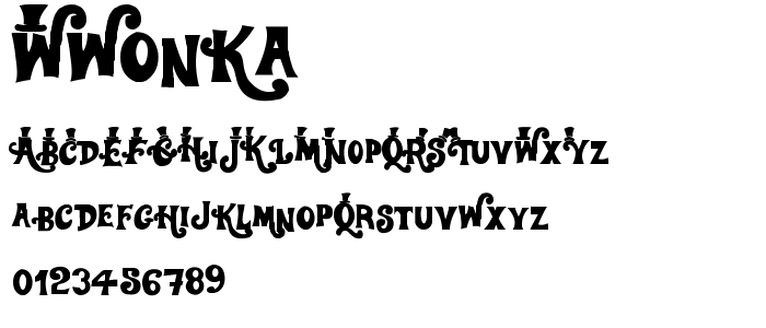 Wwonka font