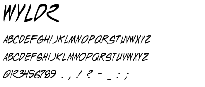 Wyld2 font